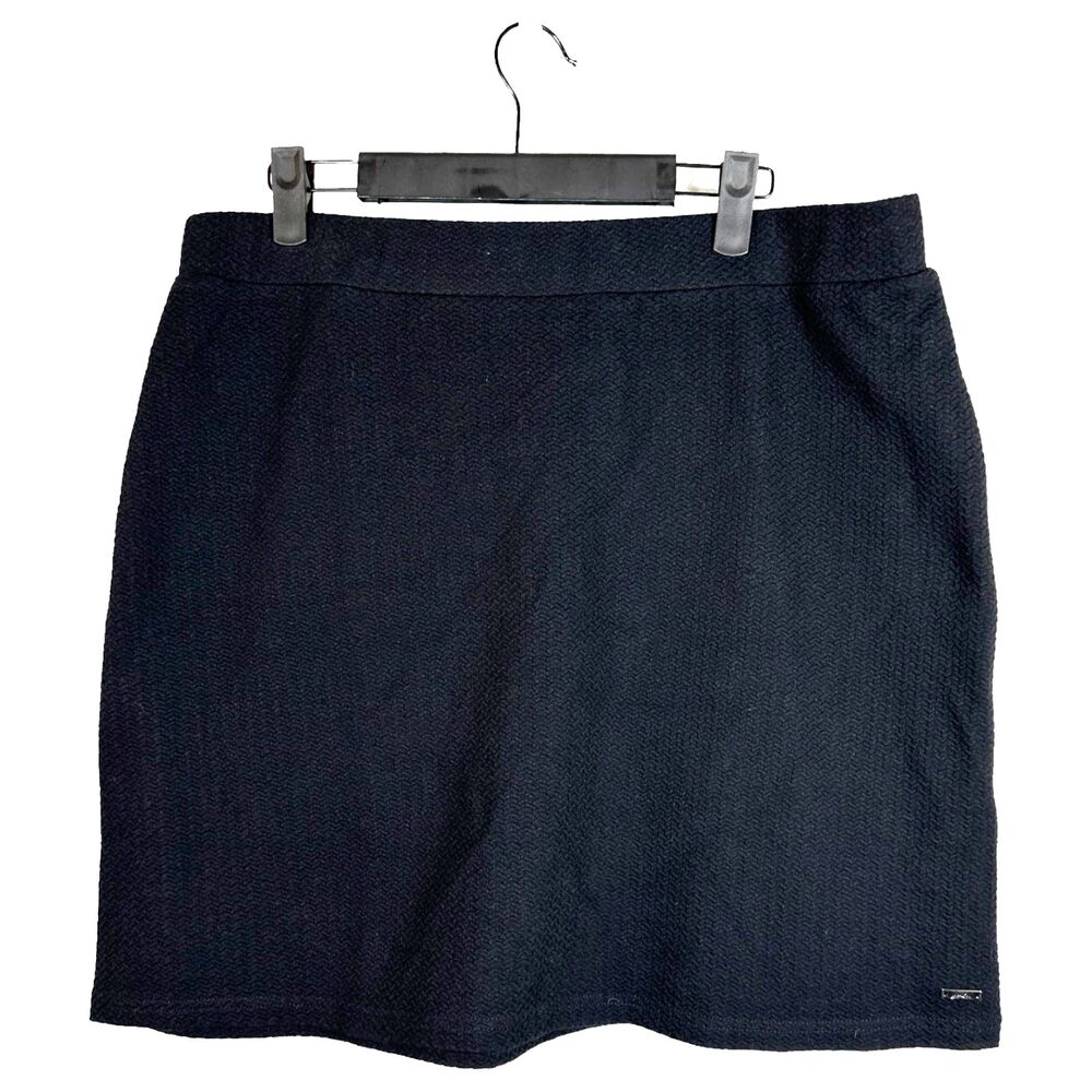 Joules Hatty Black Quilted A Line Textured Skirt Size 12 NEW with Tags